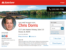 Tablet Screenshot of chrisdorris.com